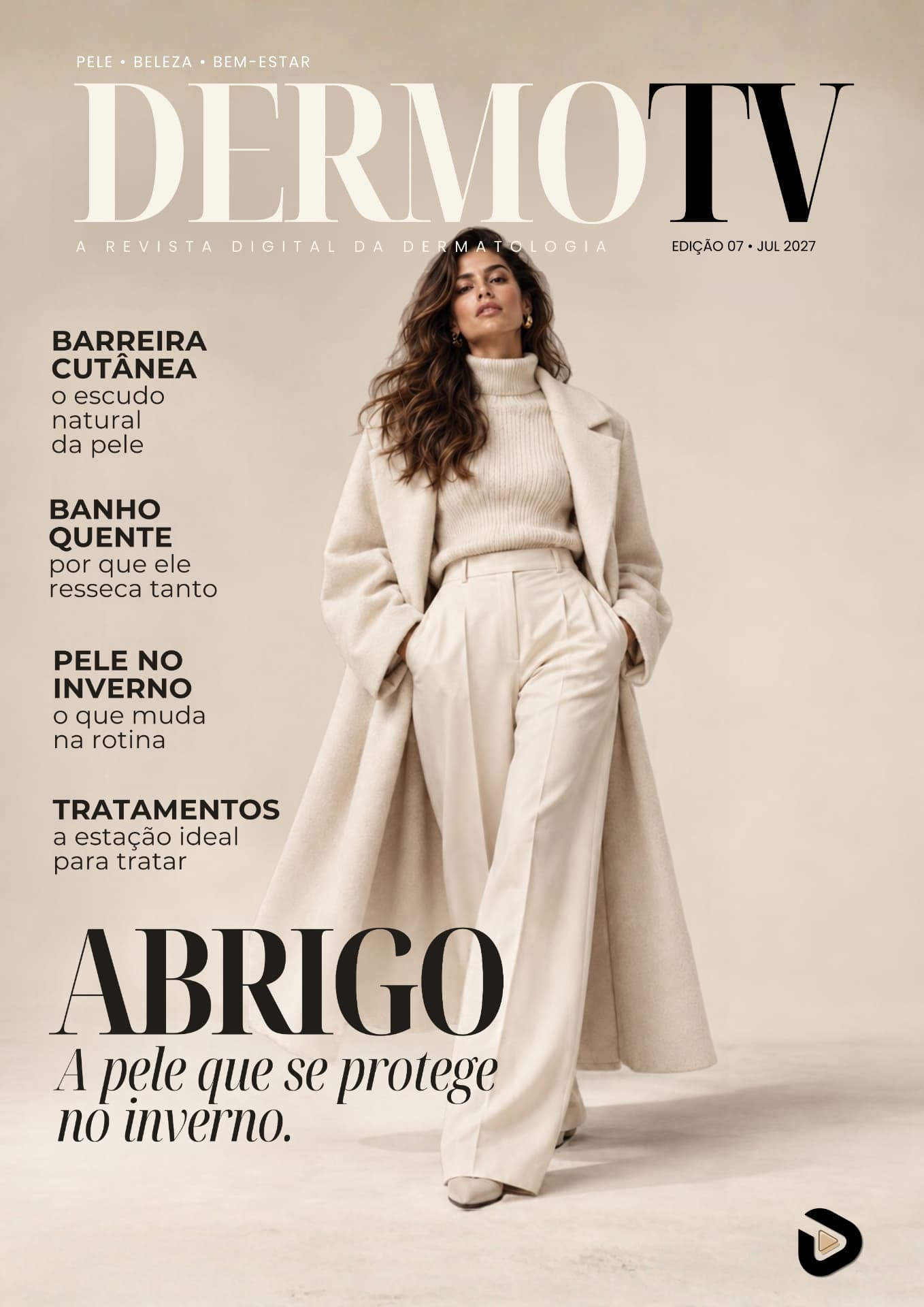 Capa DermoTV Julho 2027 — Abrigo