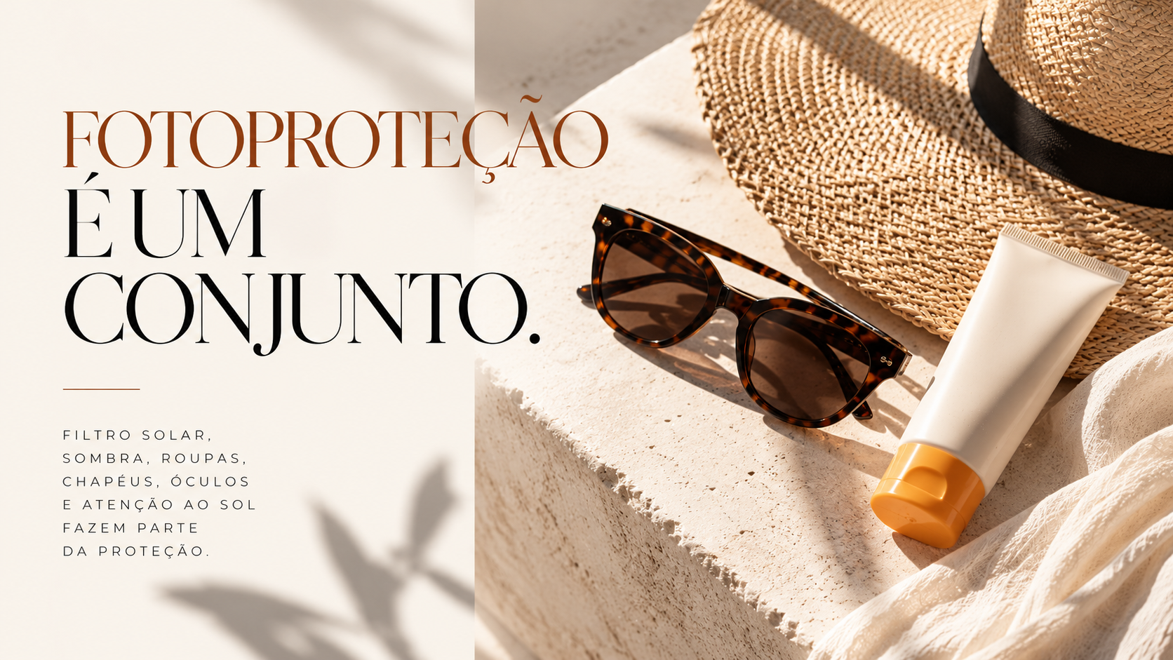 Página da edição: Fotoproteção é um conjunto